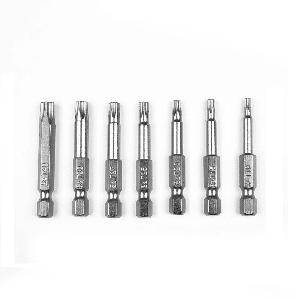 7-Pcs Screwdriver Bit Set for Magnetic 50mm Hex Shank