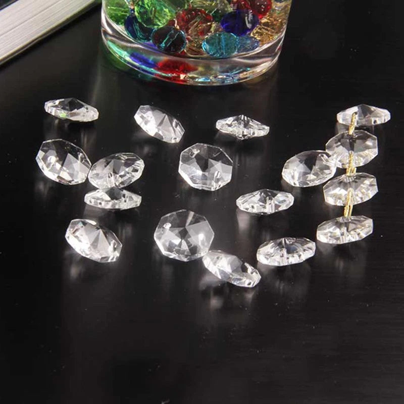 Set of 50 Chandelier Light Crystal Droplets 14mm