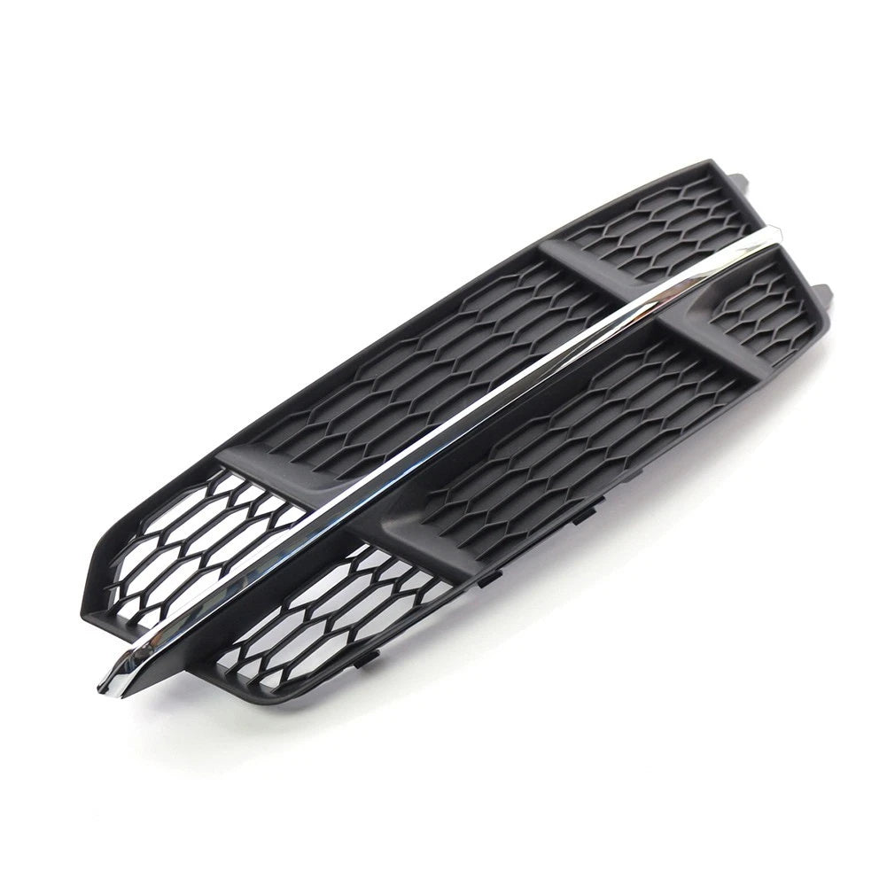 Right Front Bumper Lower Side Grille for Audi A6 C7 (2014–2018) Black Chrome