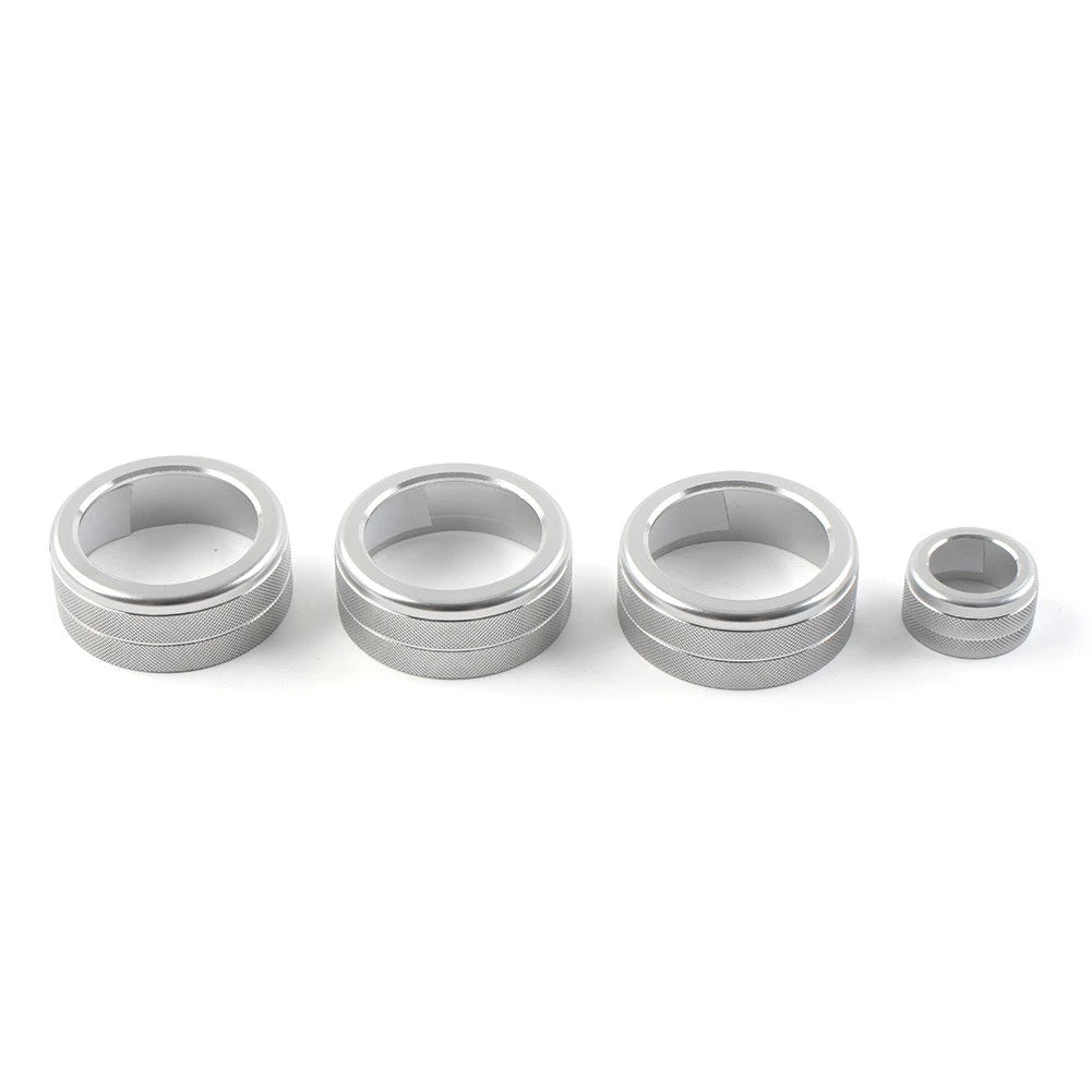 4X AC Climate Control Ring Cover for Honda Civic (2022–Present) Silver
