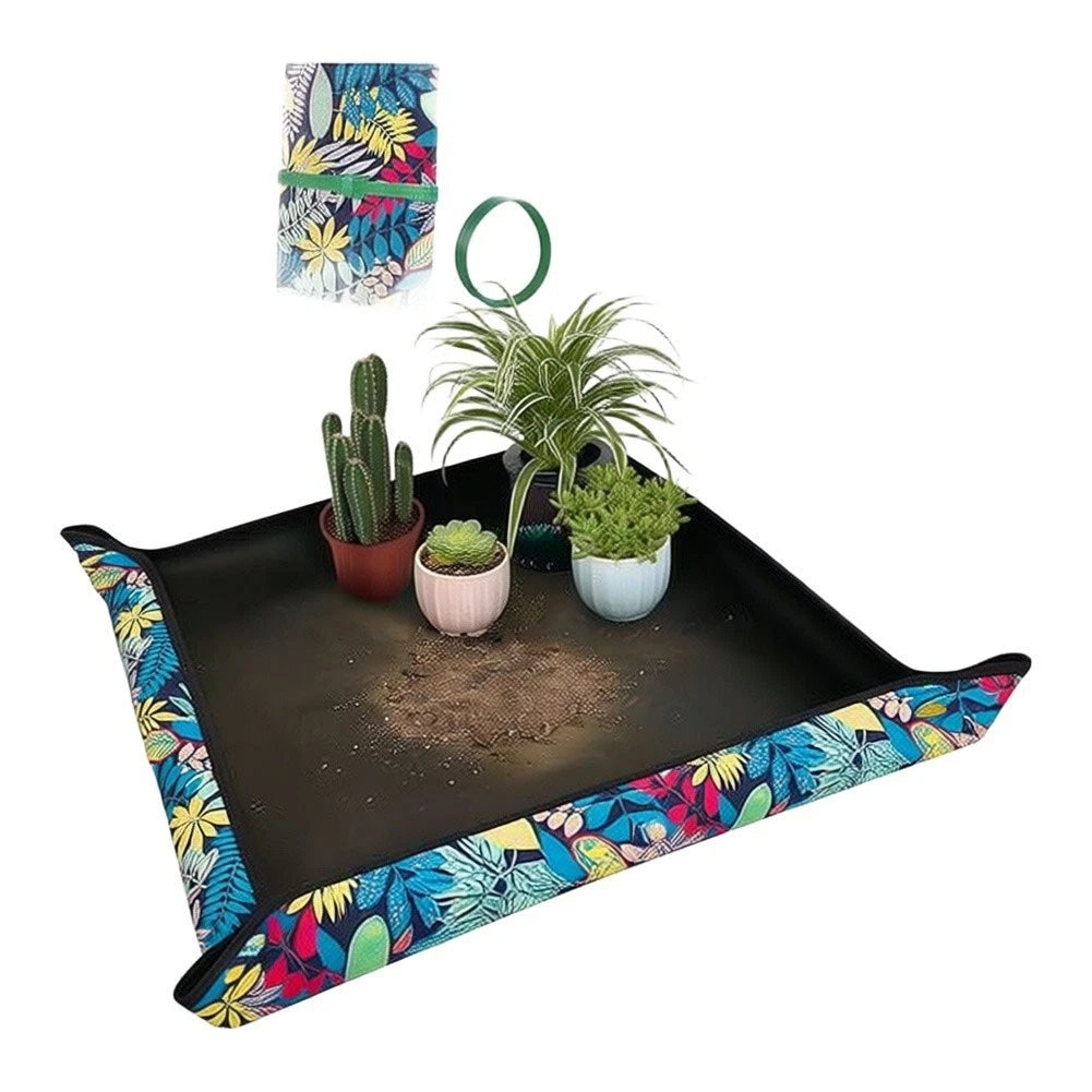 Waterproof Gardening Transplant Mat for Compact Foldable Plant Repotting Pad