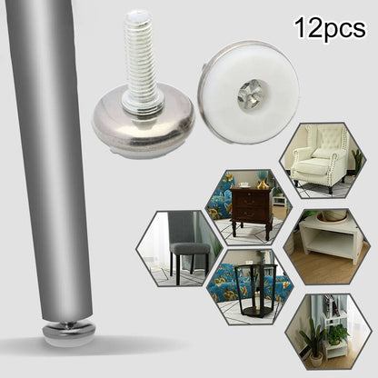 12PCS Adjustable Leveling Feet for Cabinet Furniture