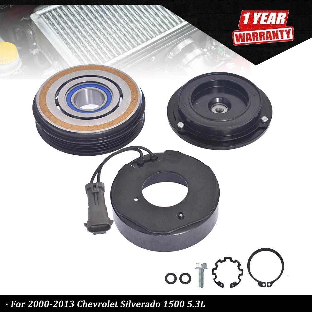 A/C Compressor Clutch Kit for Chevrolet Silverado 1500 (2000–2013) 5.3L 10S20F