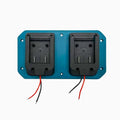Dual Battery Wall Mount Holder Stand for Universal Use (Metal/Plastic)