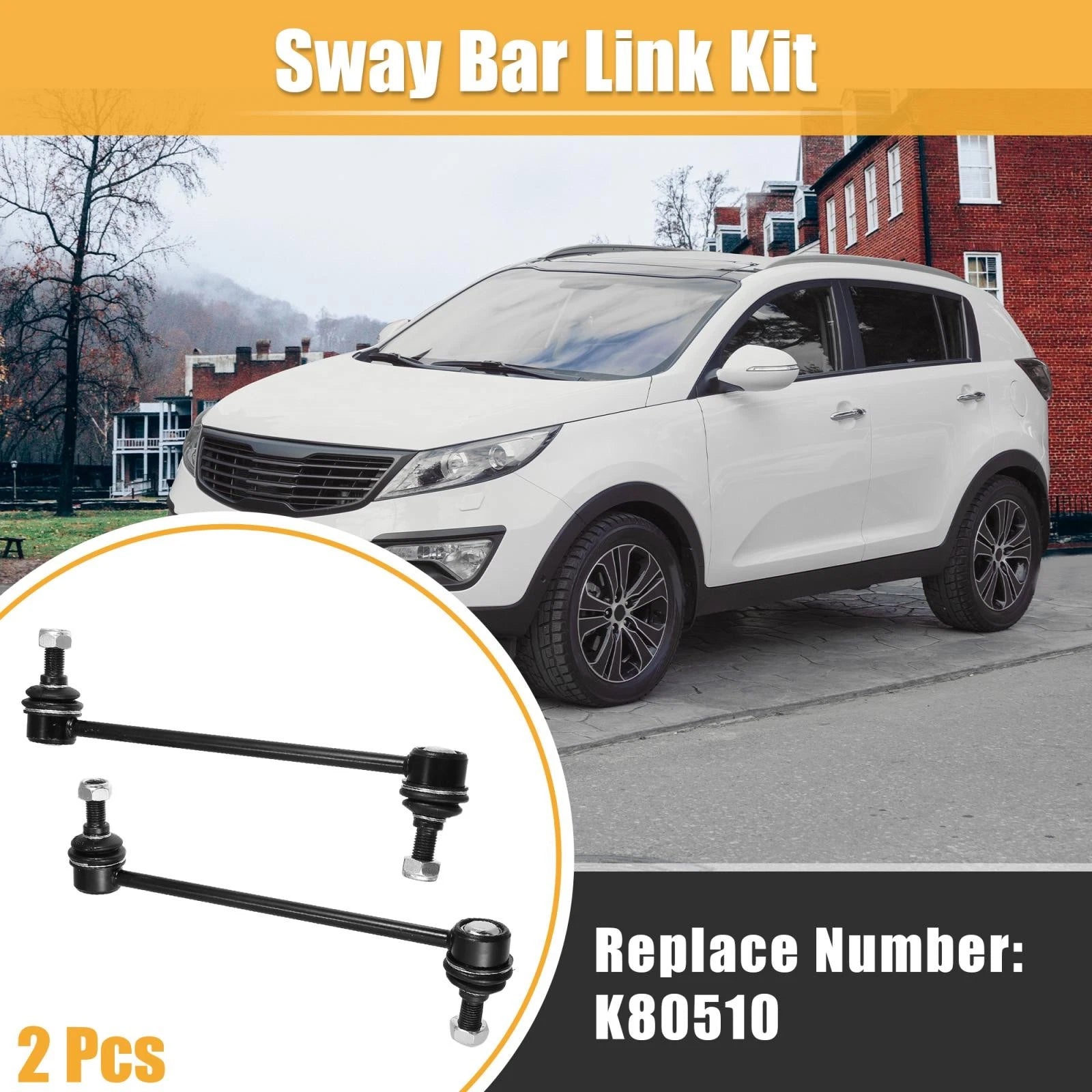 Front Sway Bar Links Kit 2 Pieces for Kia Sportage (2005–2010)