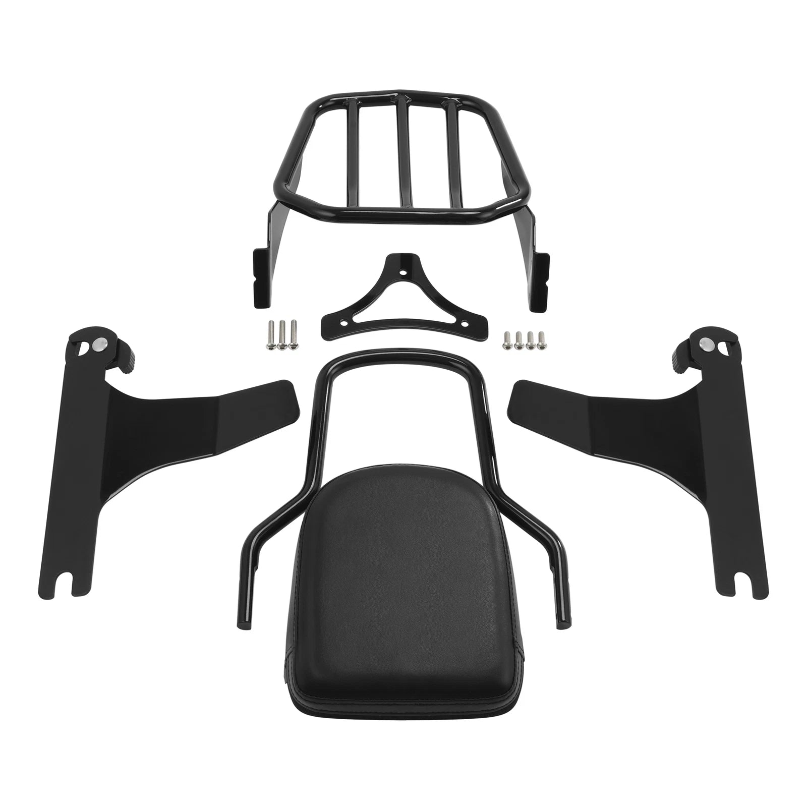 Sissy Bar Backrest Pad Luggage Rack for Harley Breakout (2013–2017)