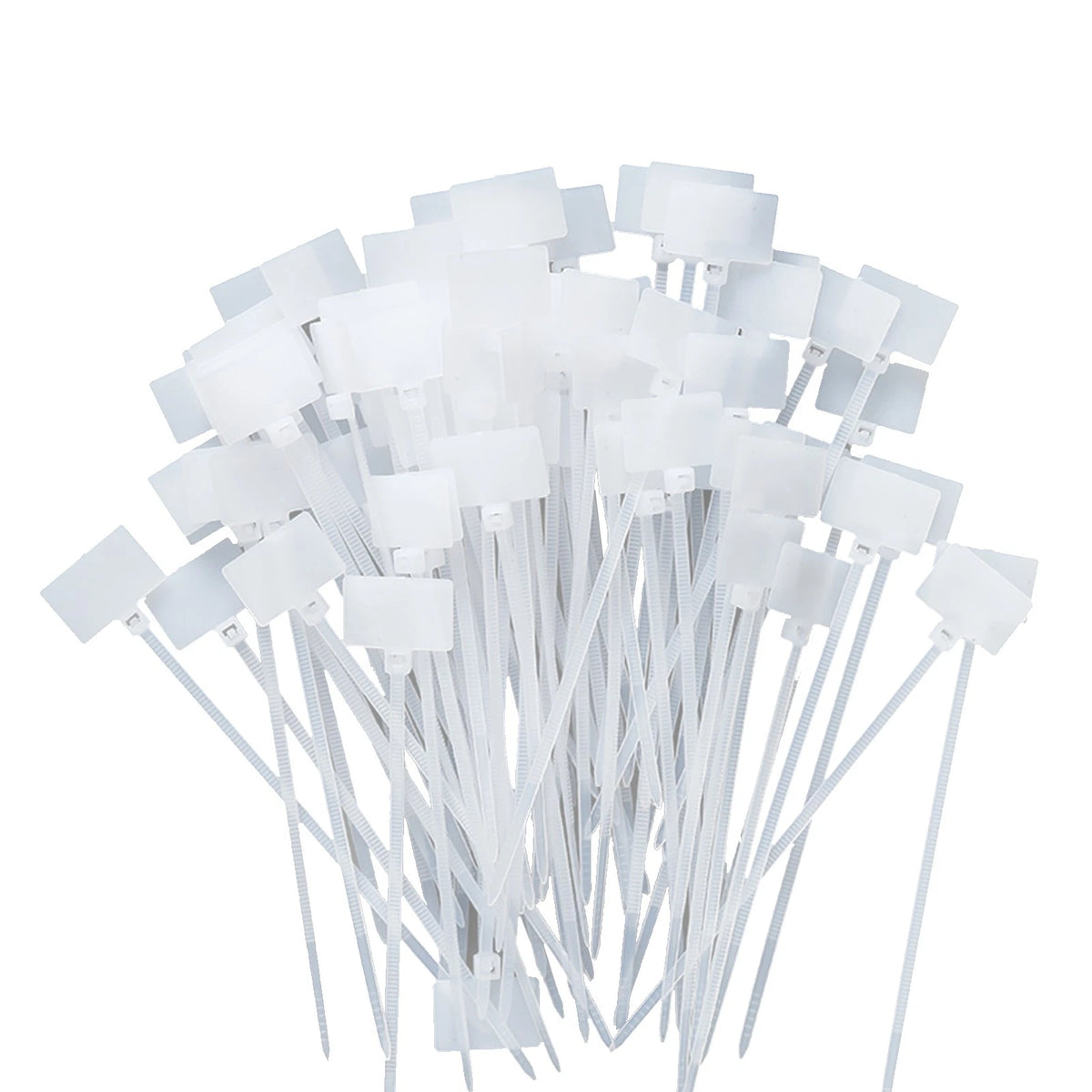 100Pack Zip Ties for Ethernet RJ45 RJ12 Cable Labeling