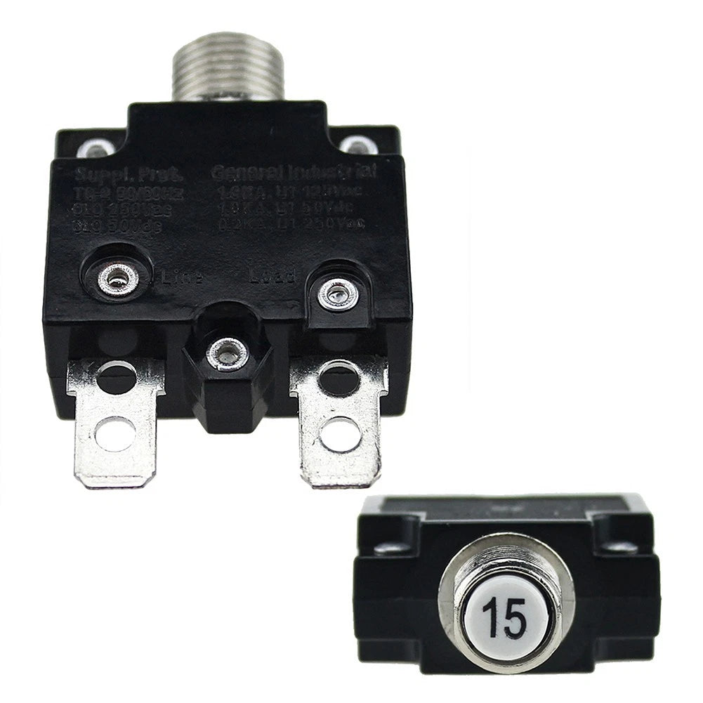 Overcurrent Protection Push-to-Reset for Motorhome