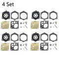 Set of 4 Carburetor Repair Kits for Walbro K10-RWJ Husqvarna 365 372