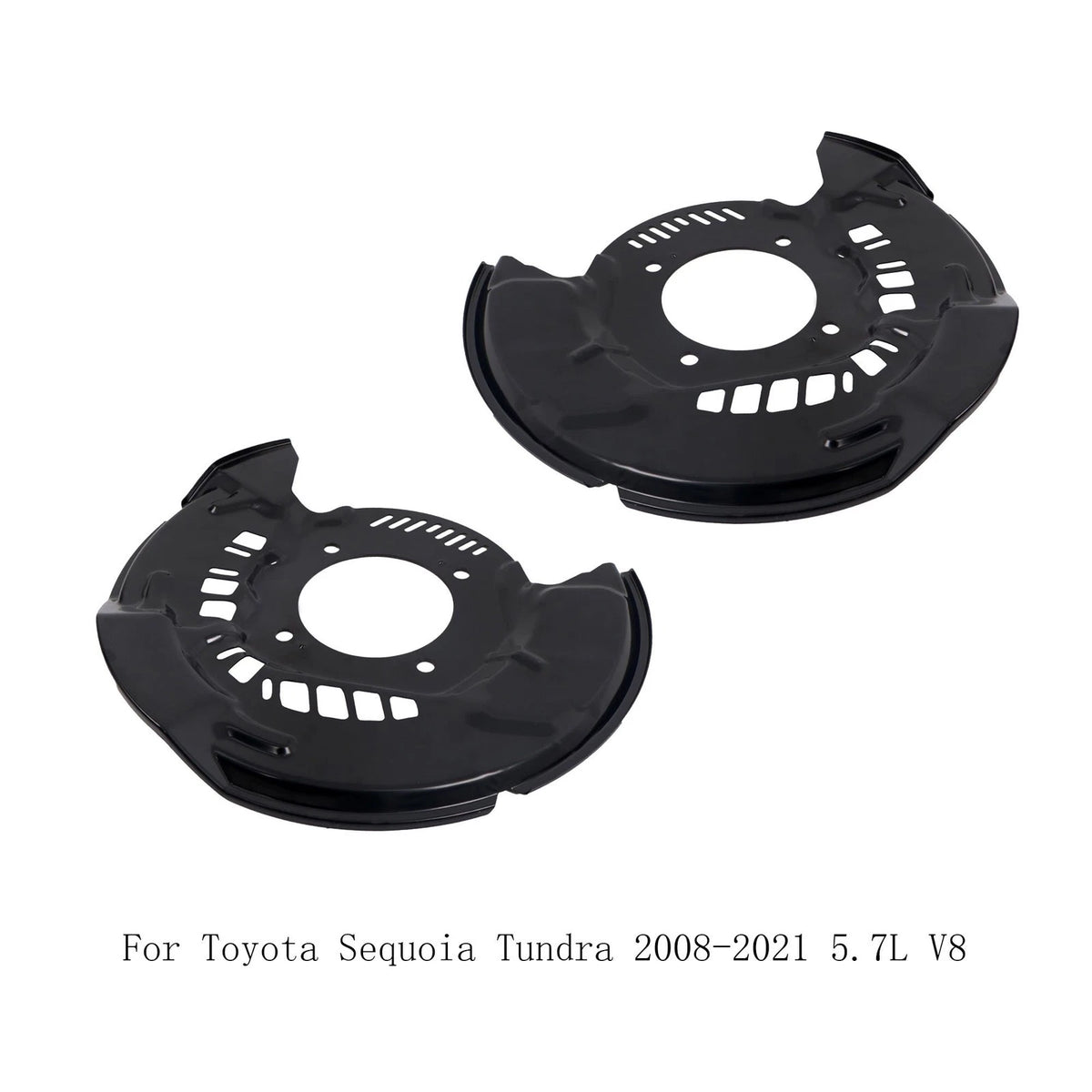 Set of 2 Front Brake Dust Shields for Toyota Sequoia (2008–2022)