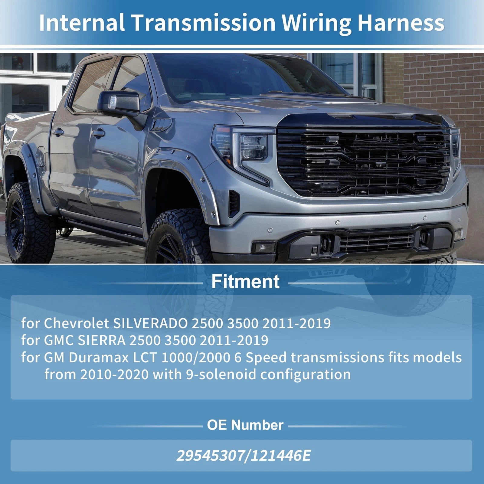 Transmission Wiring Harness Replacement for Chevy Silverado 2500 3500 (2011–2019)