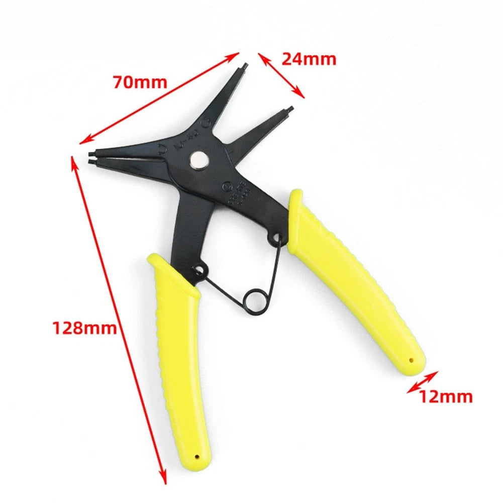 5 Inch Needle Nose Pliers with Circlip Tools for Electronics and DIY