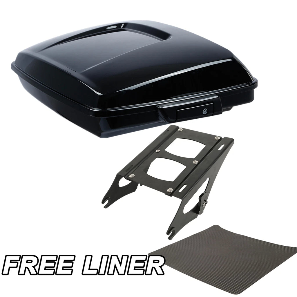 Black Razor Trunk & Mount Rack for Harley Touring Electra Road Glide (2014–2026)