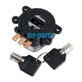 Chrome Ignition Key Switch Kit for Harley-Davidson Dyna Glide Super Glide (1997–2000)