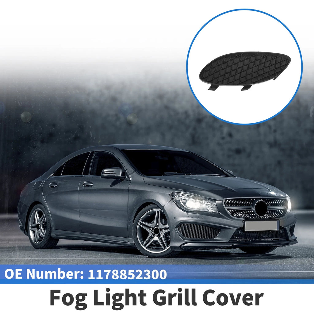 Car Front Left Fog Light Grill Replacement for Mercedes-Benz CLA250 (2014–2019)