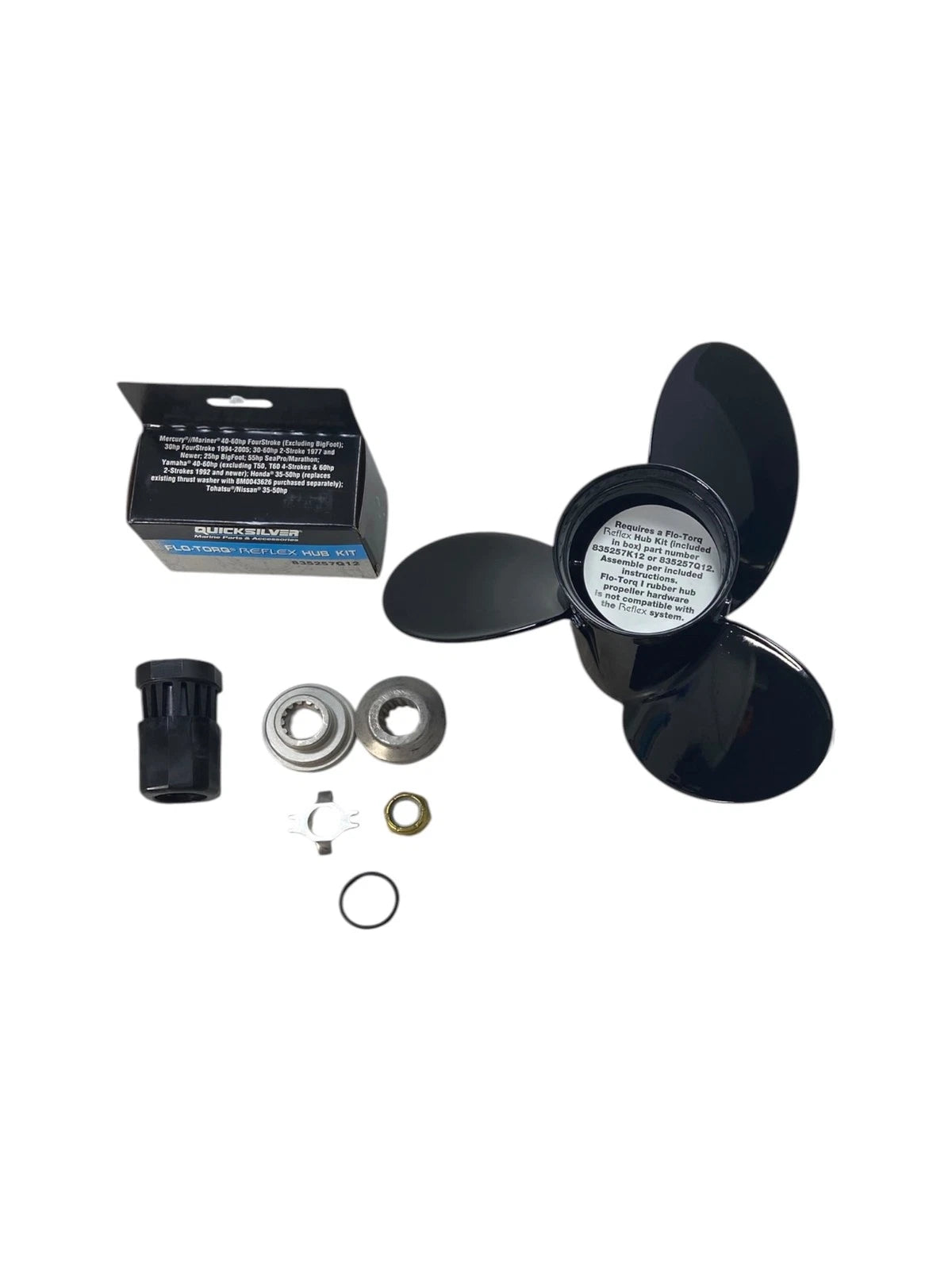 Quicksilver QA2084X Black Diamond Propeller 3 x 10 1/8 x 15P RH for
