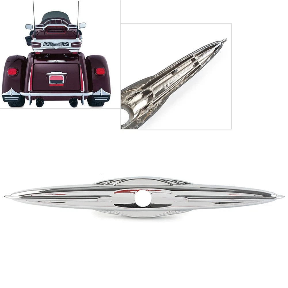 Chrome Rear Trunk Latch Accent Trim for Harley Street Tri Glide Trike (2010–2023)