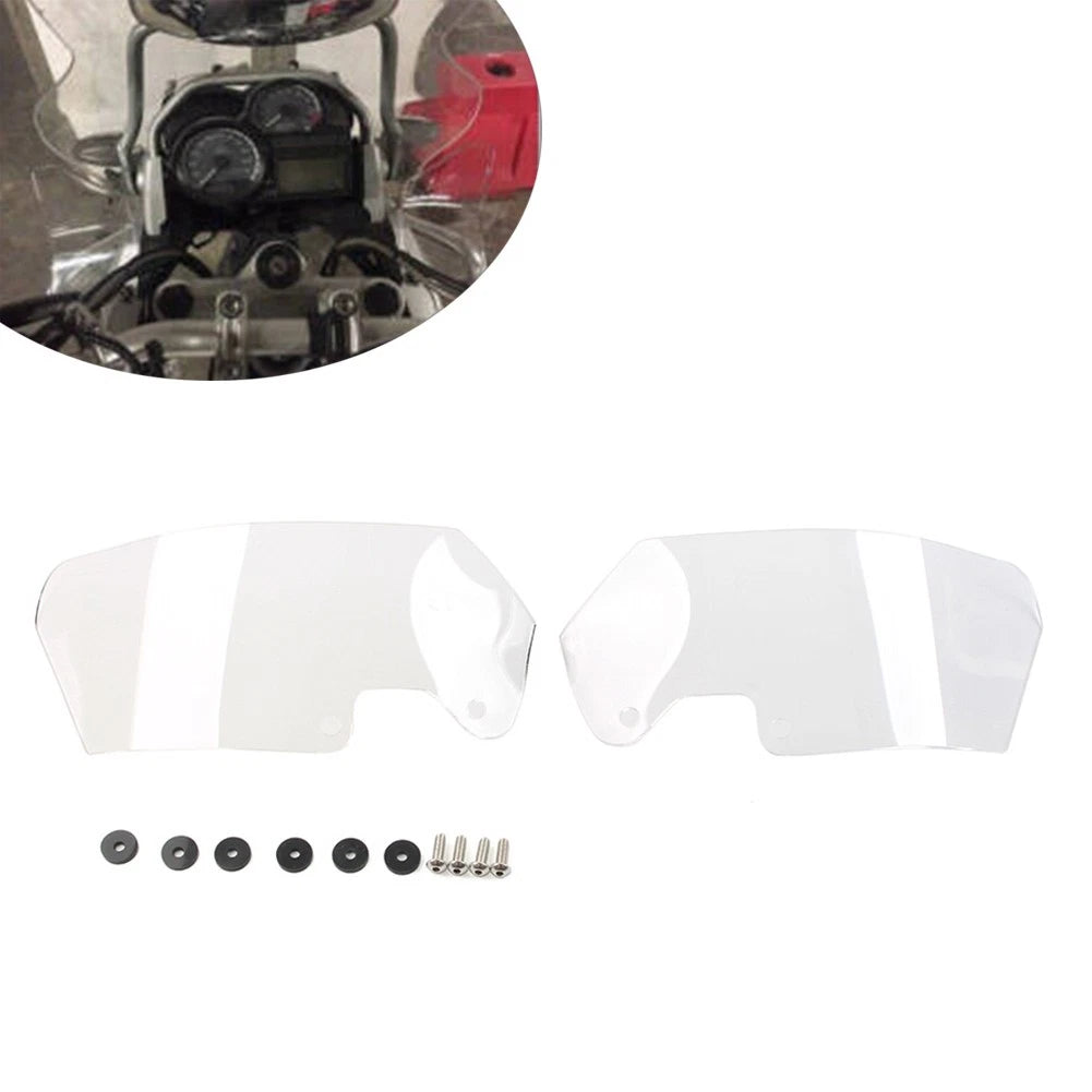 2X Side Windshield Wind Deflector for BMW R1200GS ADV (2004–2012) Clear