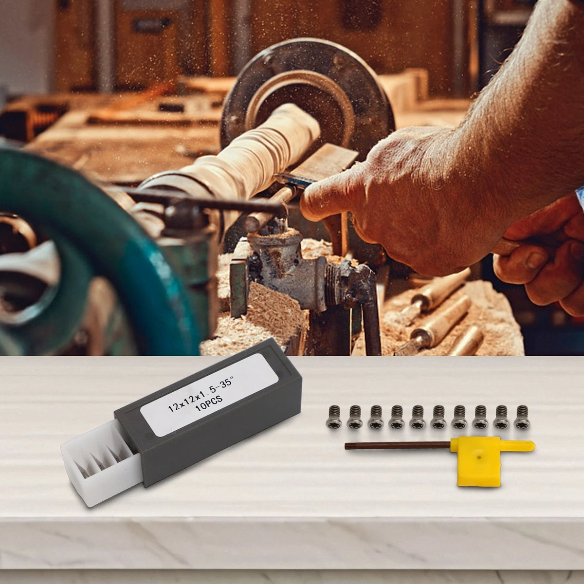 High Performance Square Inserts 12x1.5mm for Woodworking