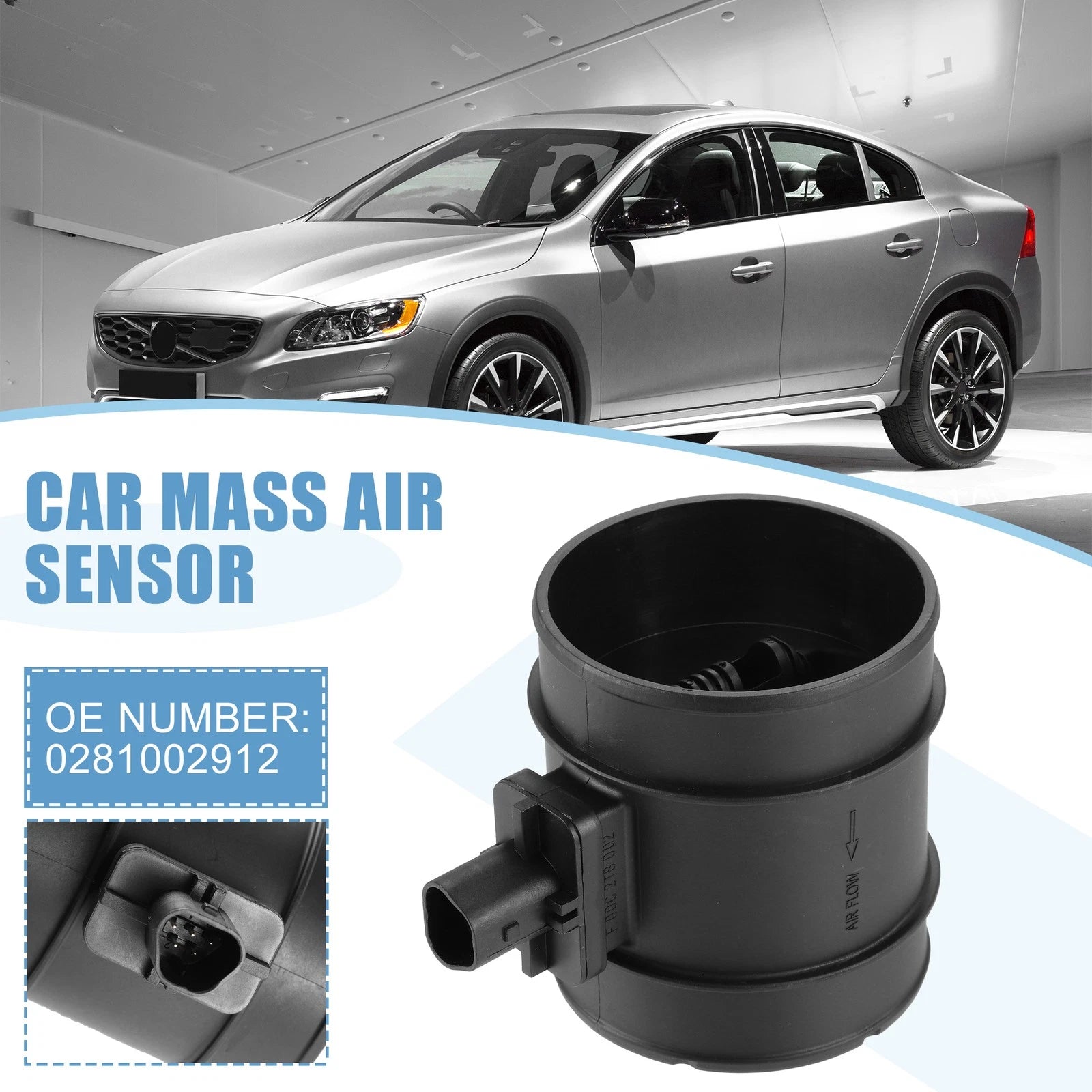 Mass Air Flow Sensor for Saab 9-5 (1998–2009) 0281002912