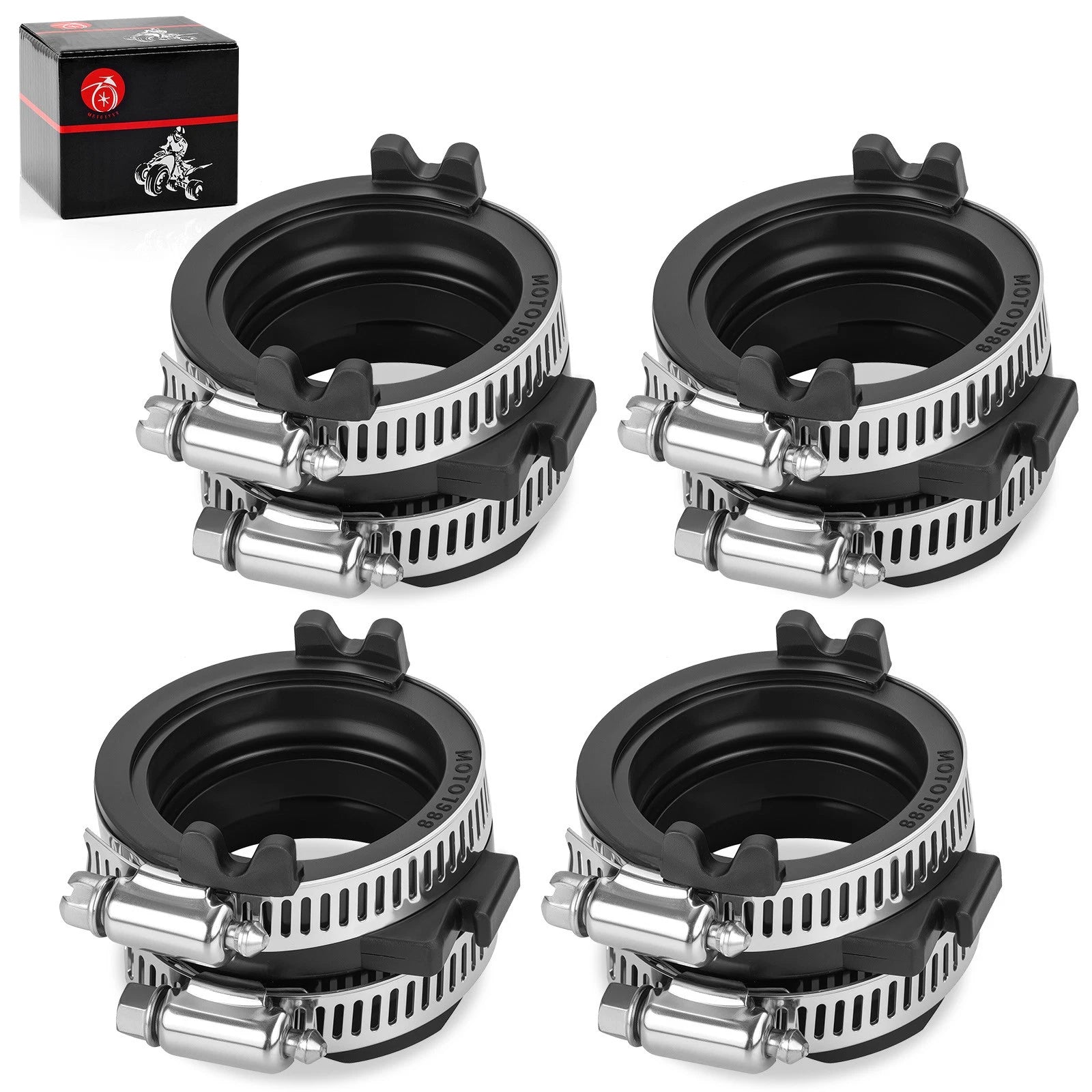 Set of 4 Carburetor Intake Manifold Boots for Honda ST1100 (1991–2003) 16211-MT3-000