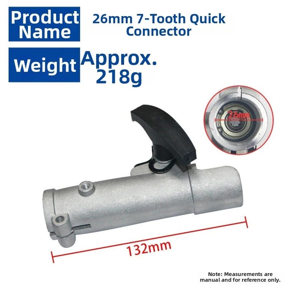 Aluminum Tube Connector for Quick Garden Tool Assembly