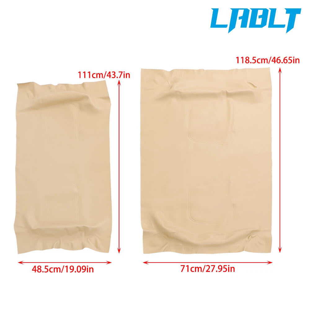 Waterproof Tan Leather Front Seat Covers for Club Car DS (2000.5–Present)