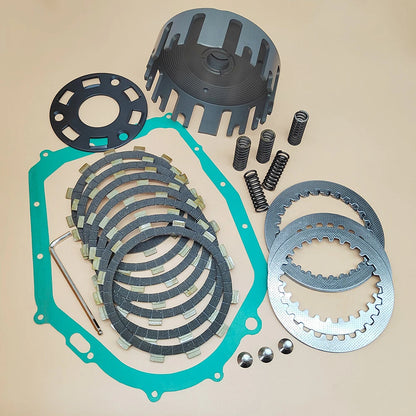 Clutch Kit & Billet CNC Clutch Basket for Yamaha Warrior 350 YFM350X (1987–2004)