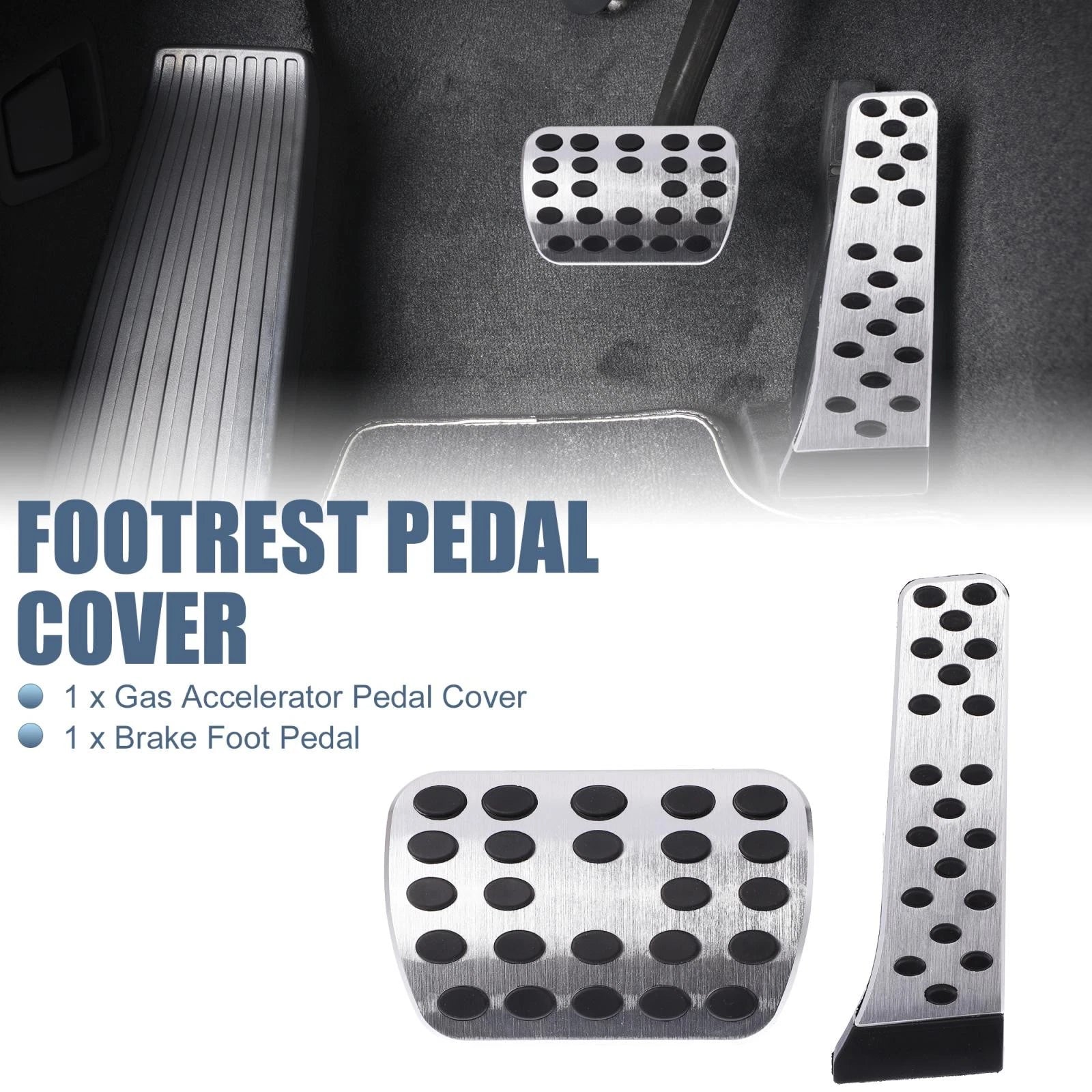 Brake Pedal Pad Cover Set for Mercedes-Benz C E S GLC GLE Class (2Pc)