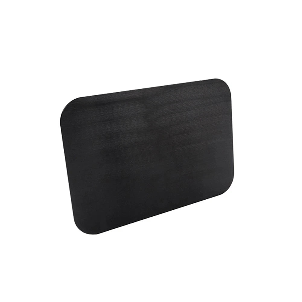 2X Aluminum License Plate for Motorcycle (Quadrilateral, Black)