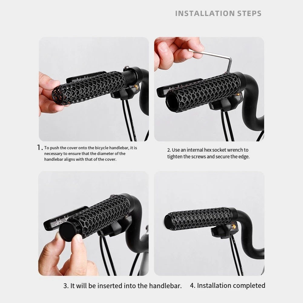 3D Printed Bike Grips for Flat Handle Bikes (Lightweight, Comfortable)