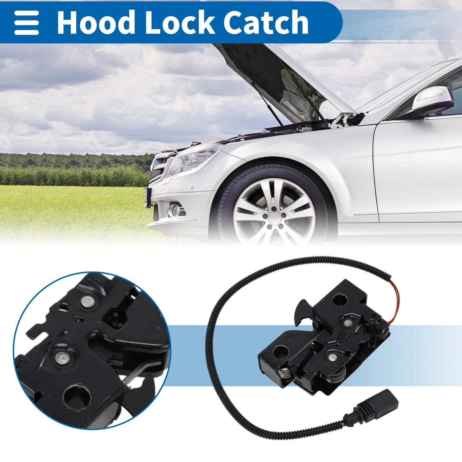 Hood Latch Assembly OEM Replacement for Volkswagen Jetta (2011–2018)