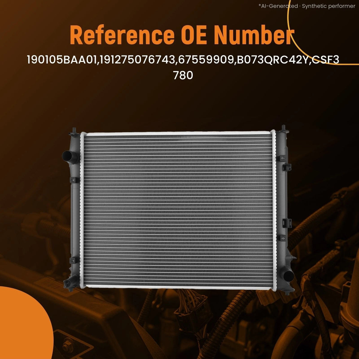 Aluminum Cooling Radiator for Honda Civic DX 2.0L (2016–2020) Q13583