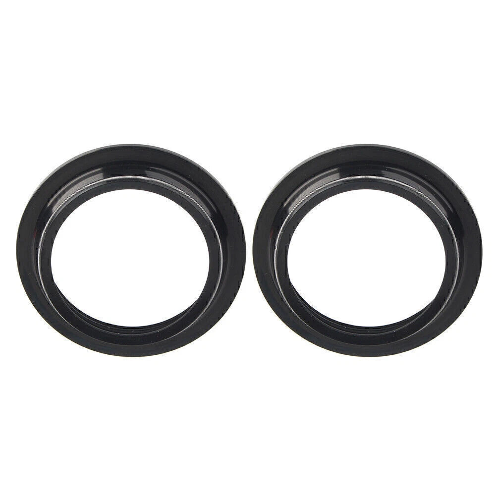 2x 41X53MM Motorcycle Front Fork Damper Shock Absorber Fork Black Dust Seals
