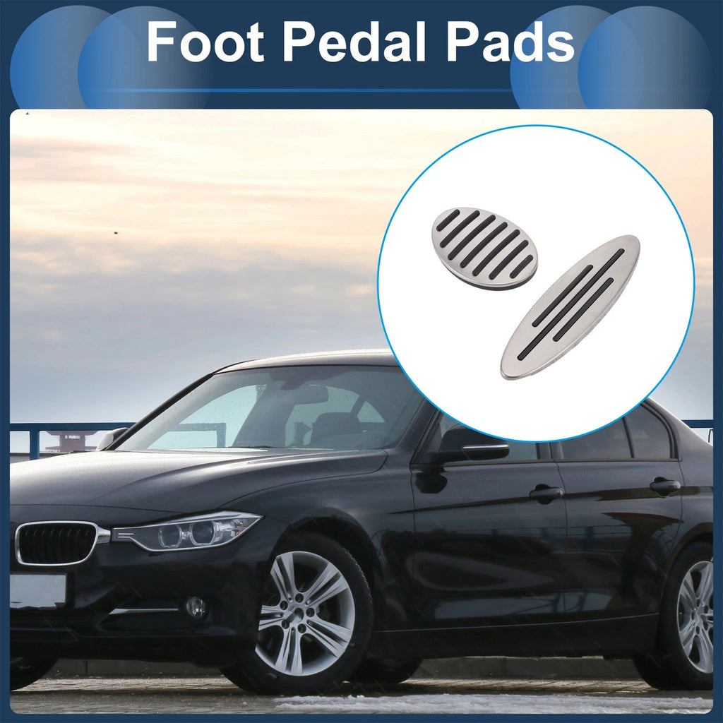 2 Pcs Foot Accelerator Pedal Covers Replacement for BMW Mini Coupe R58 (2012-2015)
