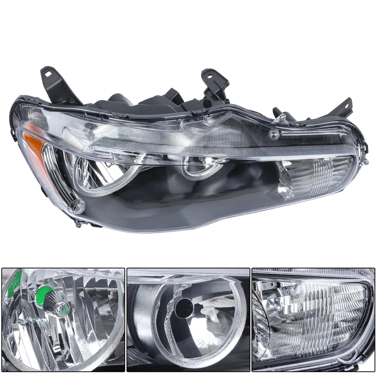 Right Side Halogen Headlight Assembly for Mitsubishi Lancer (2008–2017)