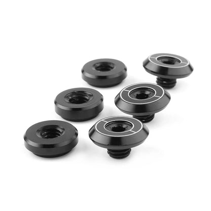 3X Air Cleaner Filter Caps for Yamaha Xmax 300 (2017–2018) Black CNC Aluminum