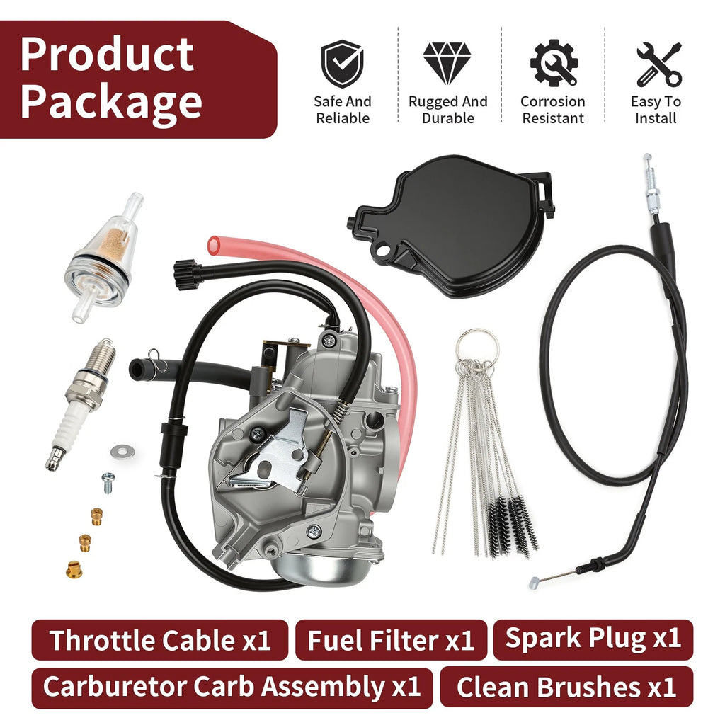Carburetor w/ Throttle Cable for Kawasaki Prairie 400 (1999–2002) 15003-1446