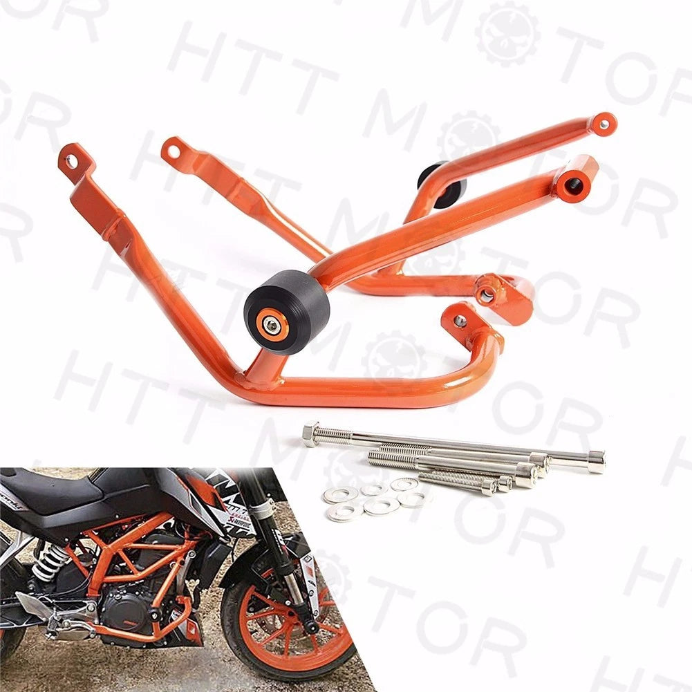 Bumper Guard Crash Bars Frame Slider Protector for KTM Duke 390 (2014–2016)