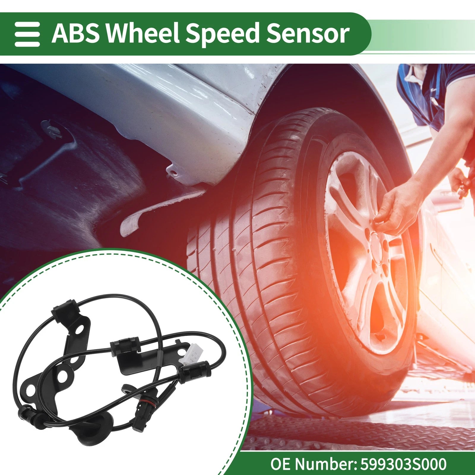 ABS Wheel Speed Sensor Replacement for Hyundai Sonata (2012–2015) Right Rear