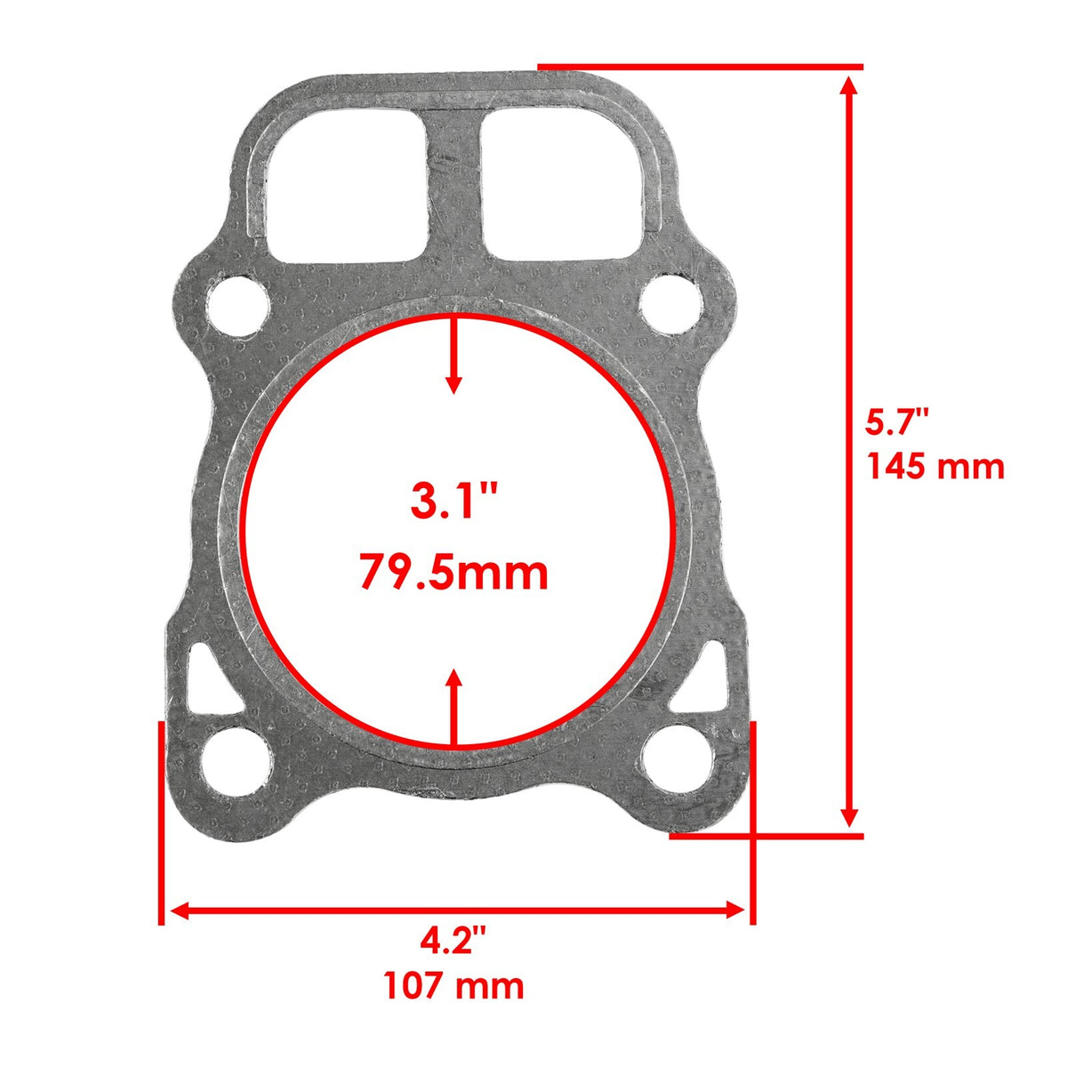 Caltric Head Gasket Replacement for Kohler CH17 CH18 CH19 CH20 Engines (2018–2025)