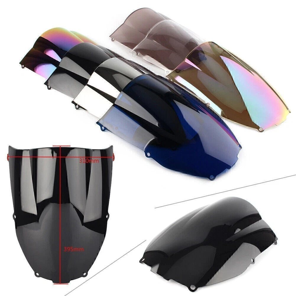 Front Windshield Double Bubble for Kawasaki Ninja ZX6R (2000–2002)