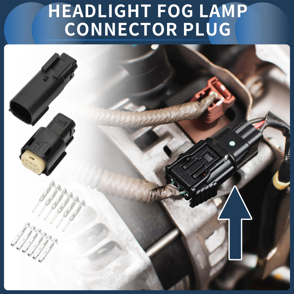 6 Pin Headlight Fog Lamp Connector Plug for Ford Mondeo