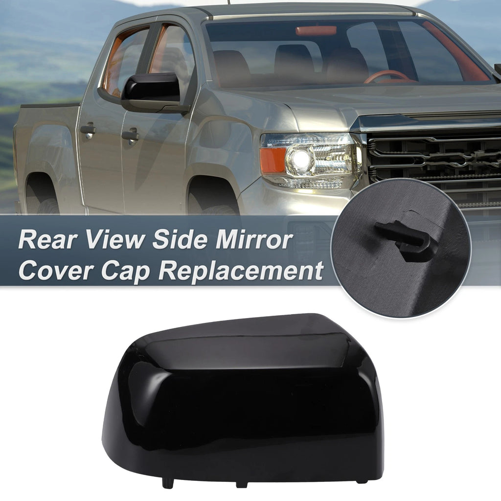 Right Side Rearview Mirror Cover Cap Gloss Black for Chevrolet Colorado (2015–2022)