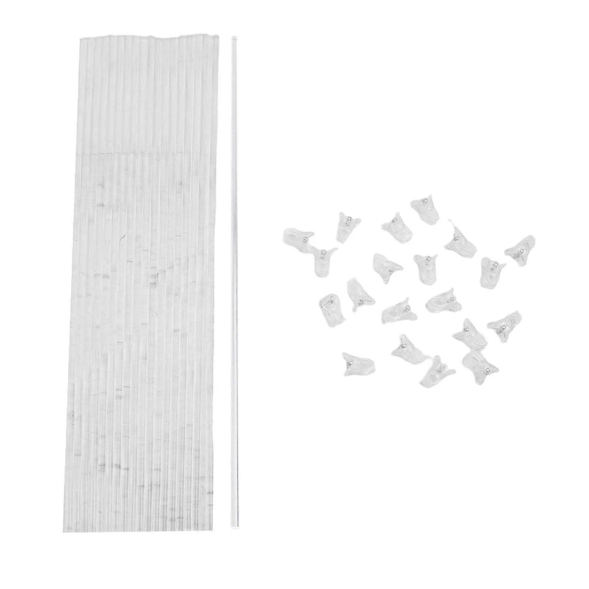 Acrylic Plant Stakes Support Kit for Potted Plants (Transparent)