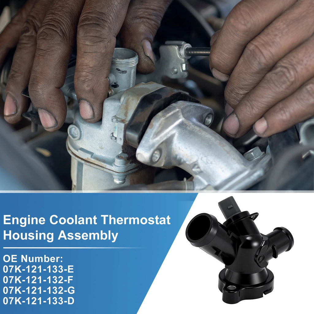 Engine Coolant Thermostat Housing Assembly for Volkswagen Beetle Golf Jetta (2005–2018)
