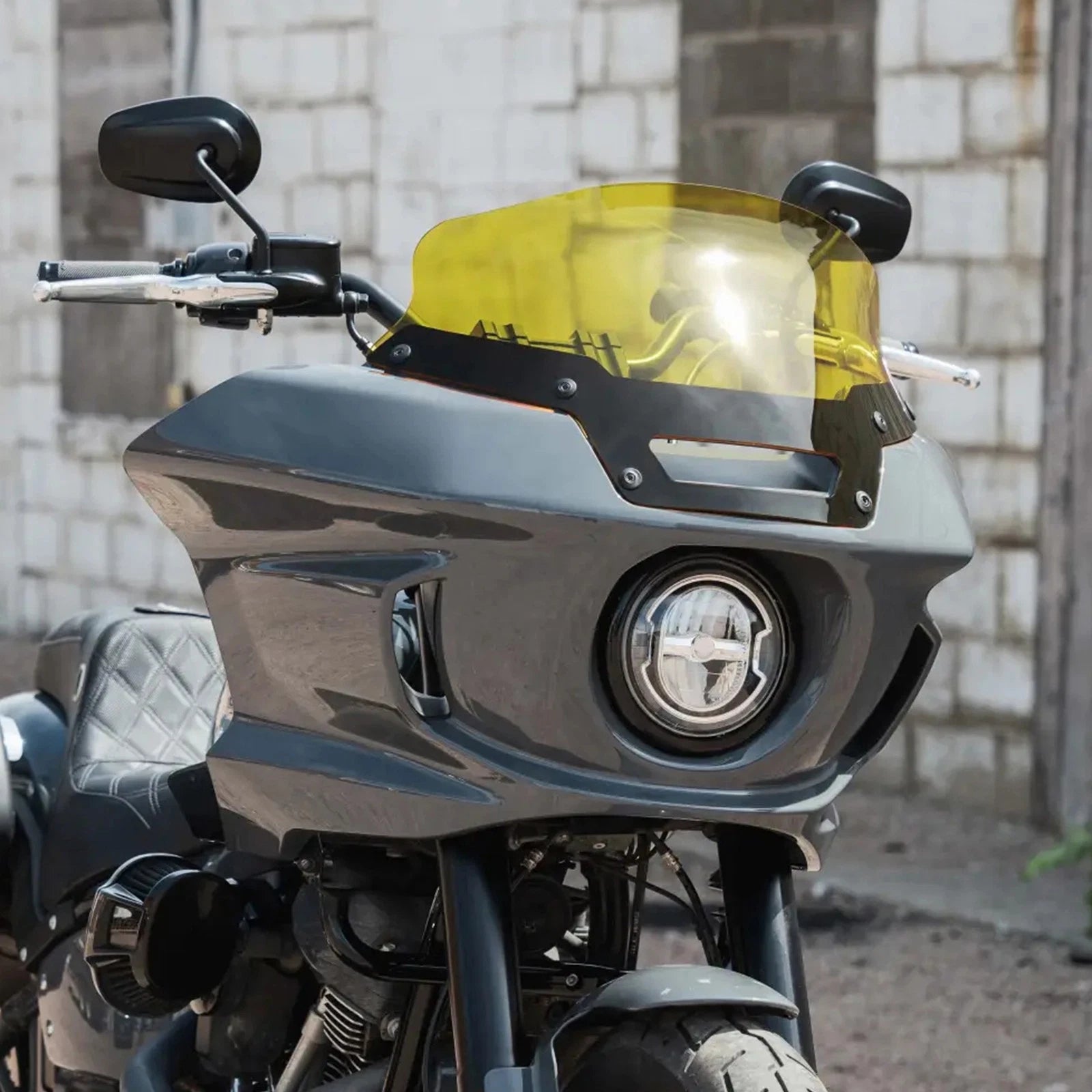 Yellow Front Windshield for Harley Low Rider ST FXLRST (2022–2025)