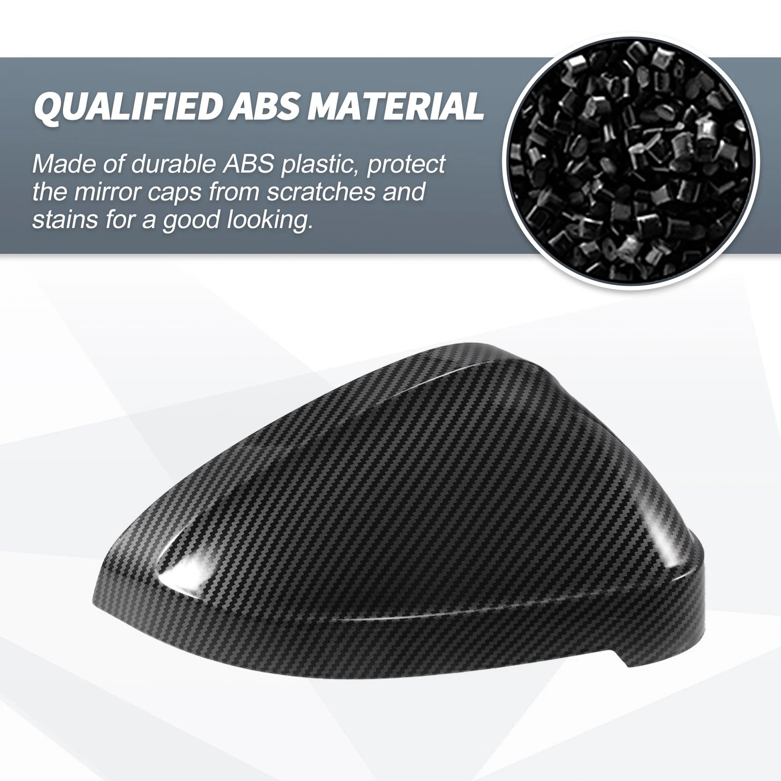 Rearview Mirror Cover Caps Replacement for Audi A4 A5 S4 S5 RS5 (2009–2022)
