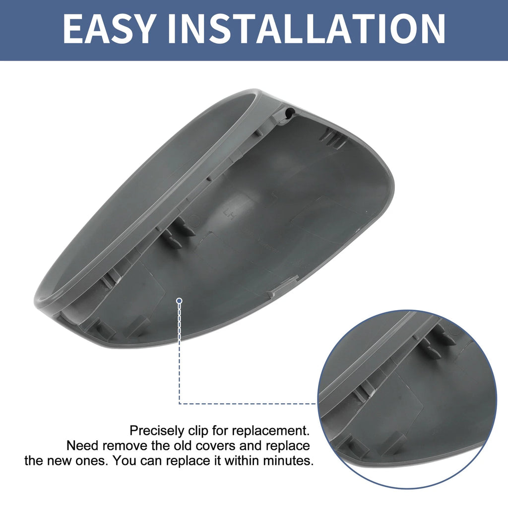 1 Pc Left Passenger Side Mirror Cover Cap for Citroen C4 (2004–2010)