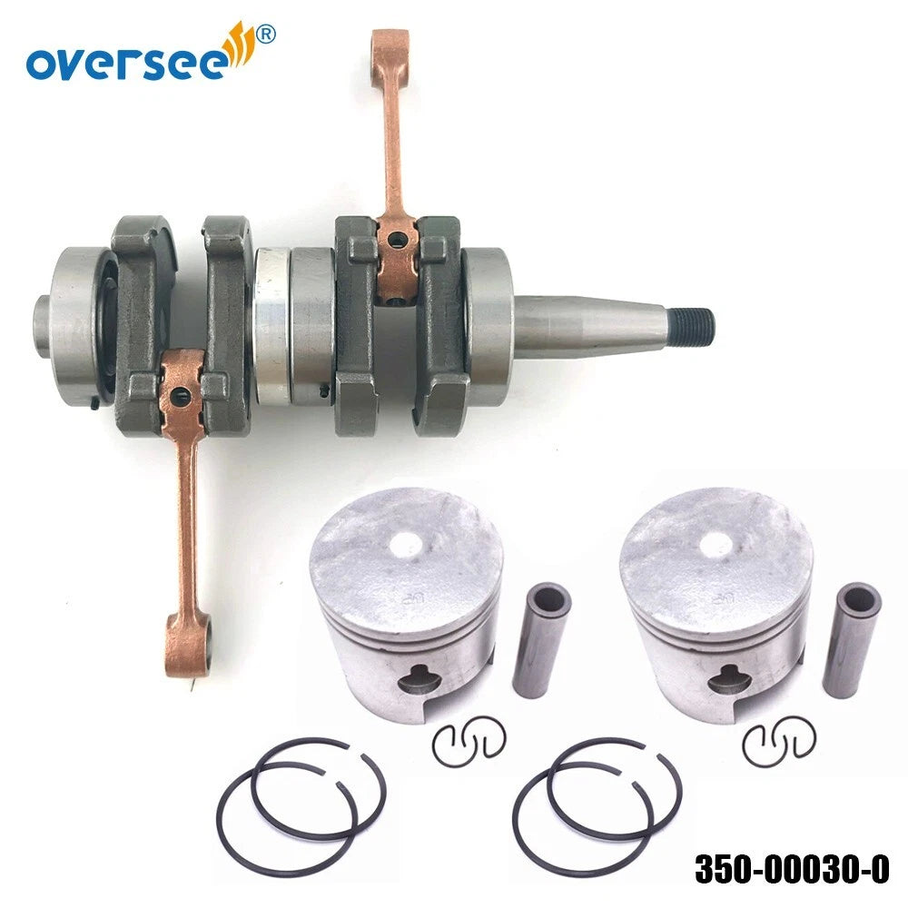 Crankshaft Assembly & Piston 350-00001 for Tohatsu 9.9 15 18HP (M15)